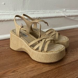Steve Madden Strappy Platform Wedge Sandals